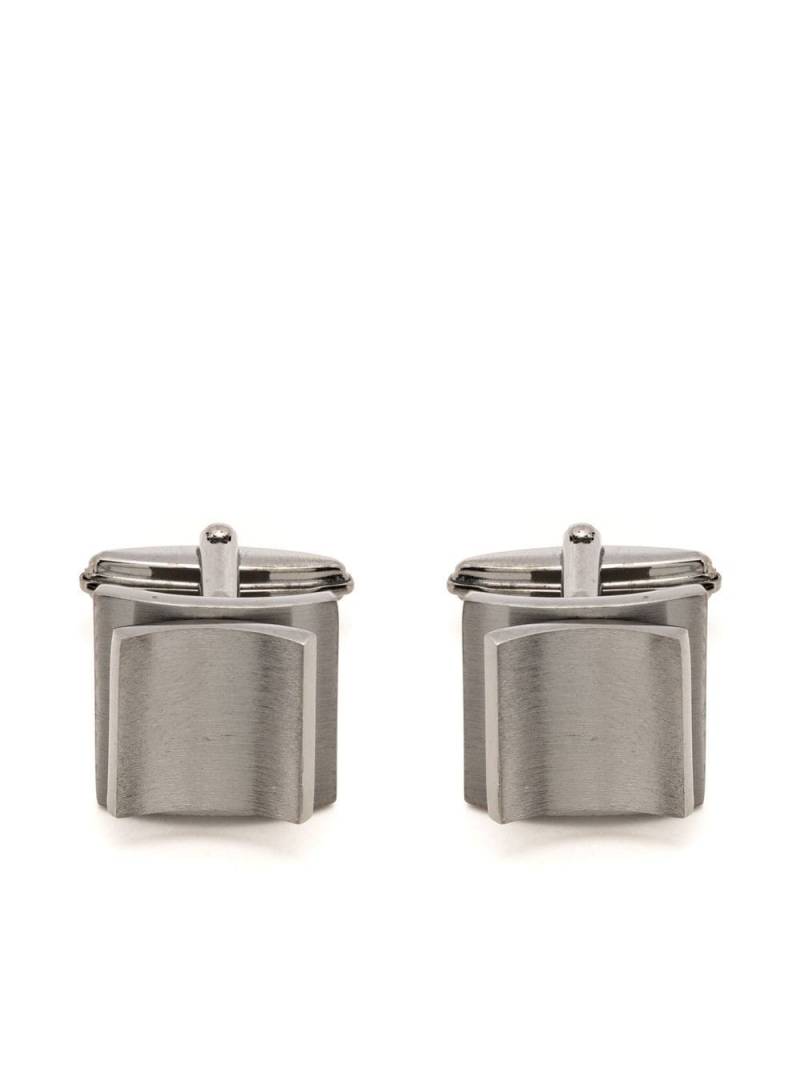 Lanvin brushed-finish detail cufflinks - Silver von Lanvin