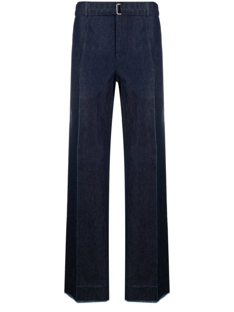 Lanvin buckle-waist straight-leg jeans - Blue von Lanvin