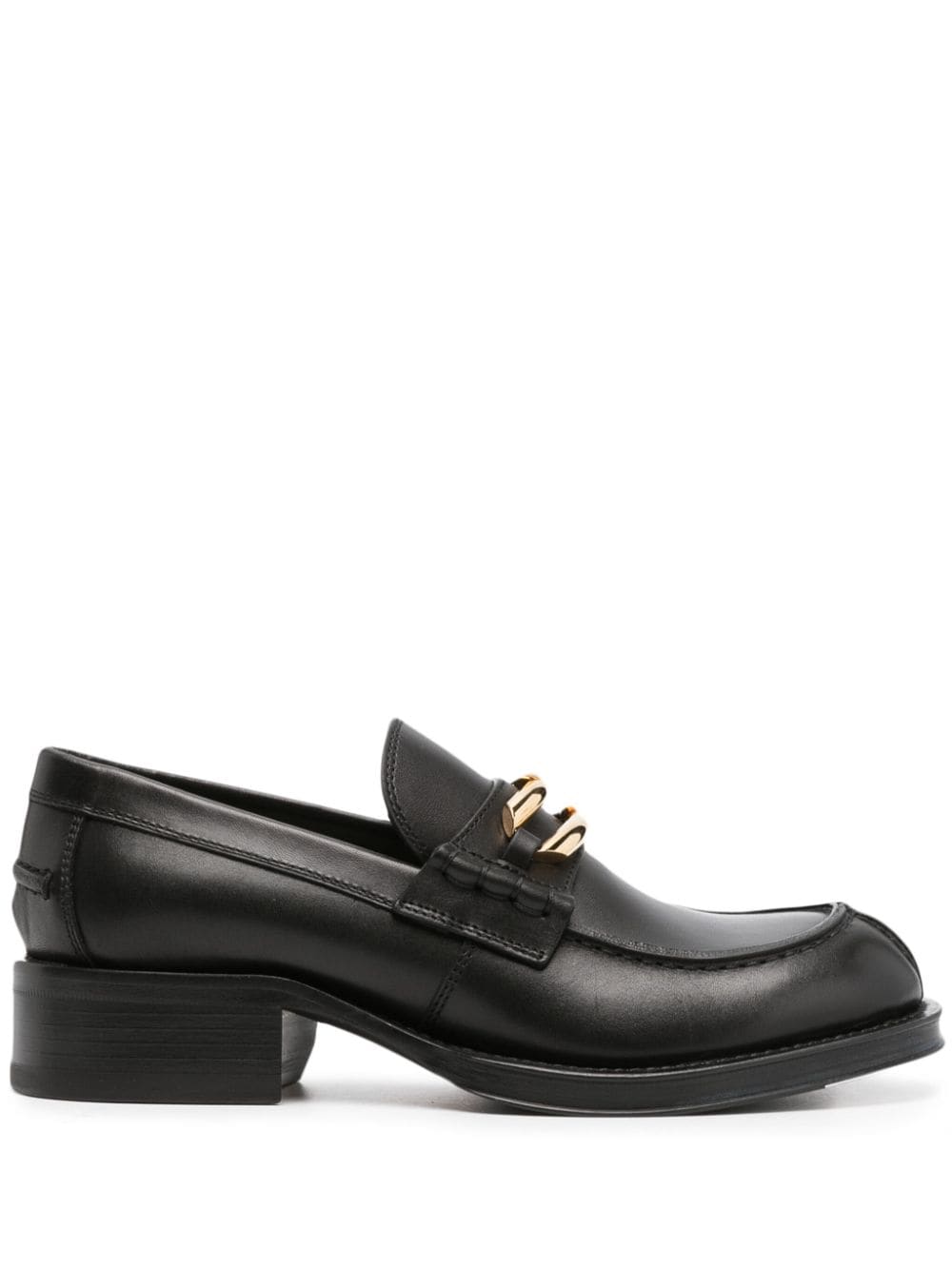 Lanvin buckled leather loafers - Black von Lanvin