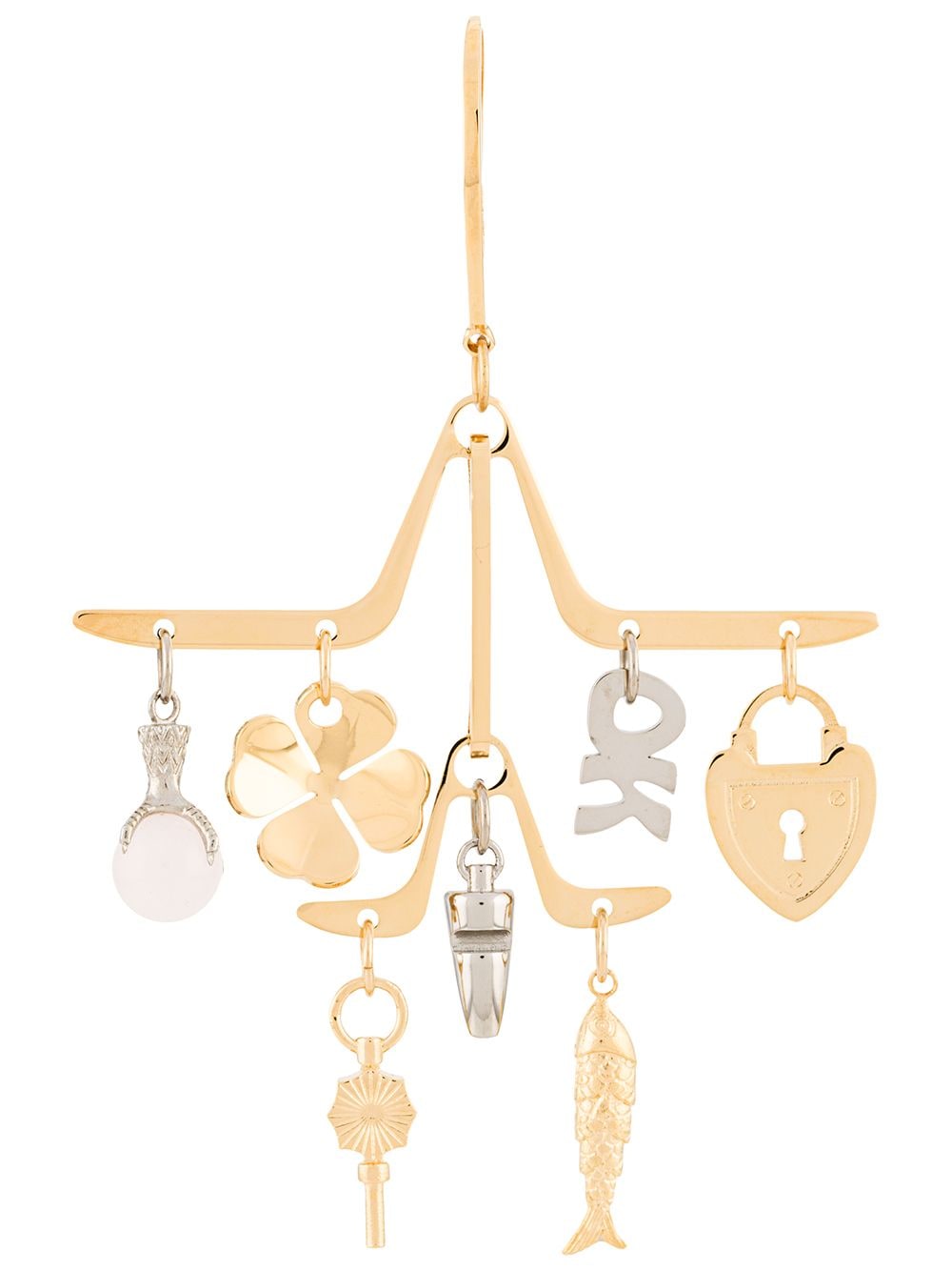 Lanvin charm chandelier earrings - Gold von Lanvin