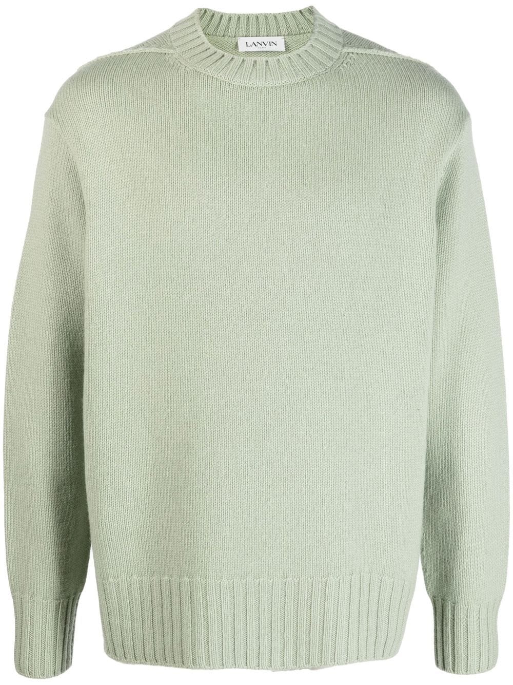 Lanvin crew-neck cashmere jumper - Green von Lanvin