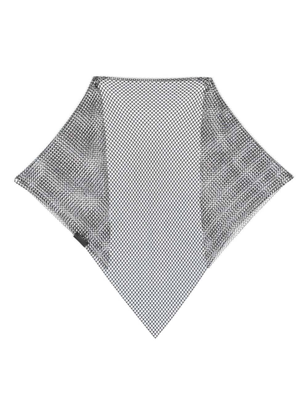 Lanvin crystal-embellished mesh scarf - Black von Lanvin