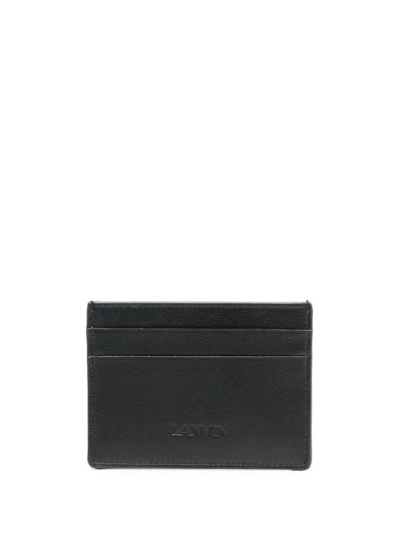 Lanvin debossed-logo cardholder - Black von Lanvin