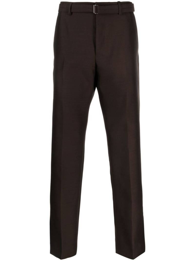 Lanvin detachable-belt wool blend tailored trousers - Brown von Lanvin