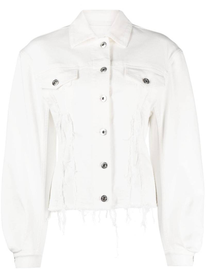 Lanvin distressed denim jacket - White von Lanvin