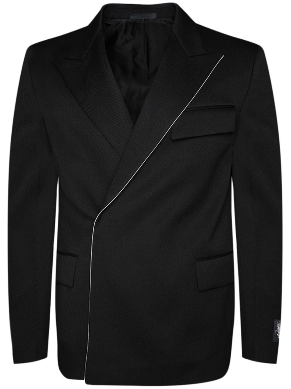 Lanvin double-breasted wool blazer - Black von Lanvin