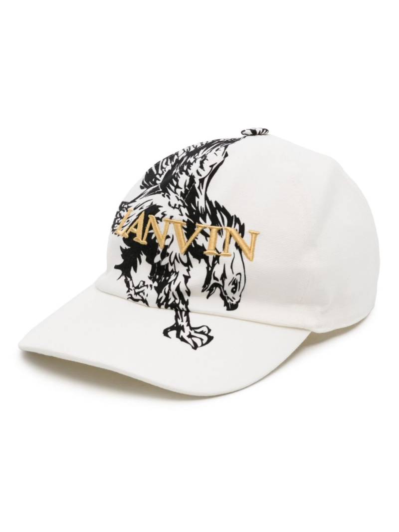 Lanvin x Future eagle-print baseball cap - White von Lanvin