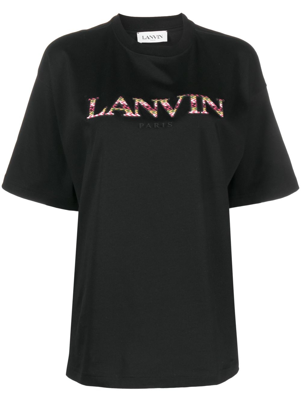 Lanvin embroidered-logo T-shirt - Black von Lanvin