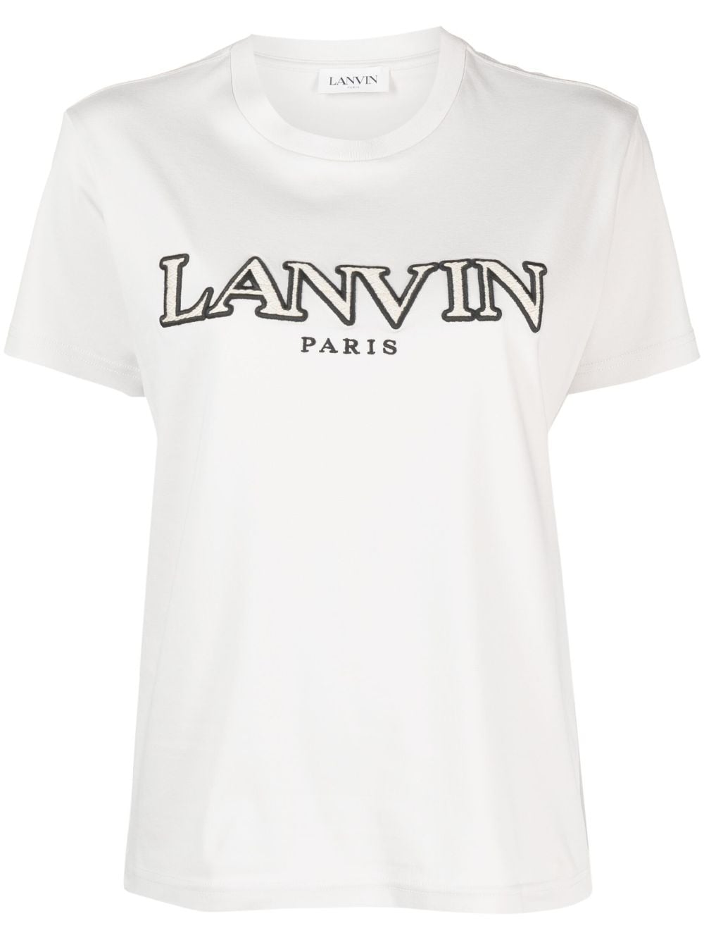 Lanvin embroidered logo T-shirt - Grey von Lanvin