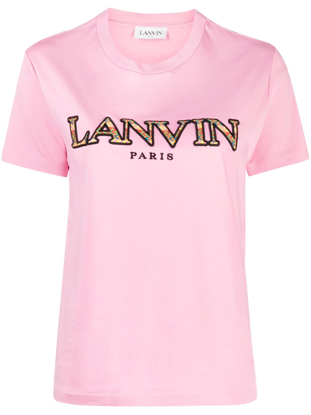 Lanvin embroidered logo T-shirt - Pink von Lanvin