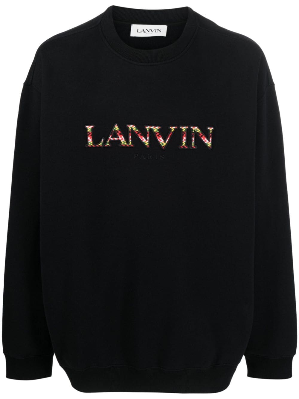 Lanvin embroidered logo crew neck sweatshirt - Blue von Lanvin