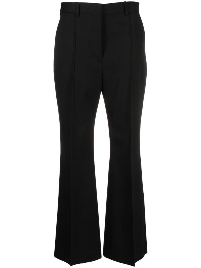 Lanvin flared cropped wool trousers - Black von Lanvin