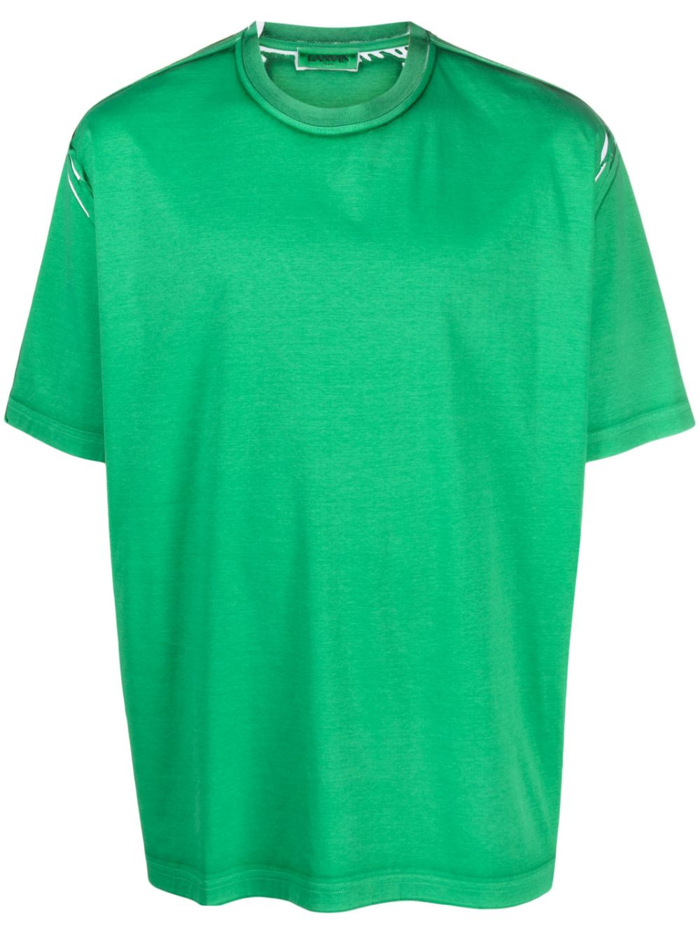 Lanvin garment-dyed cotton T-shirt - Green von Lanvin