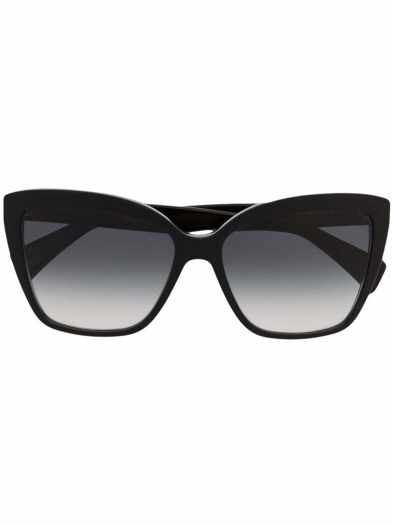 Lanvin gradient oversize-frame sunglasses - Black von Lanvin