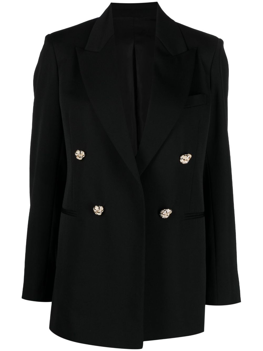 Lanvin jewel-buttons open-front blazer - Black von Lanvin