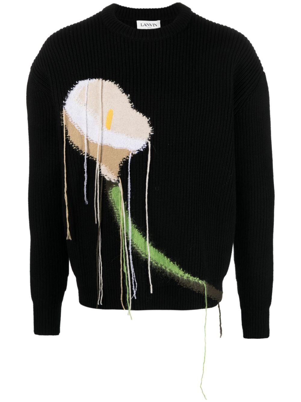 Lanvin Calla cashmere-wool jumper - Black von Lanvin