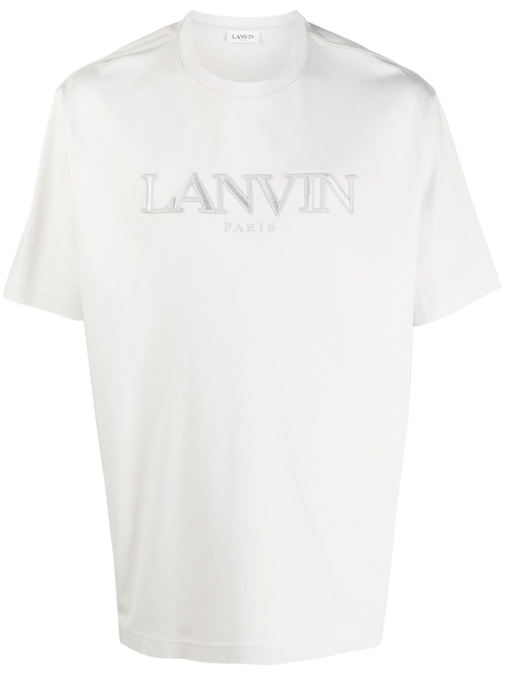 Lanvin logo-appliqué cotton T-shirt - Grey von Lanvin