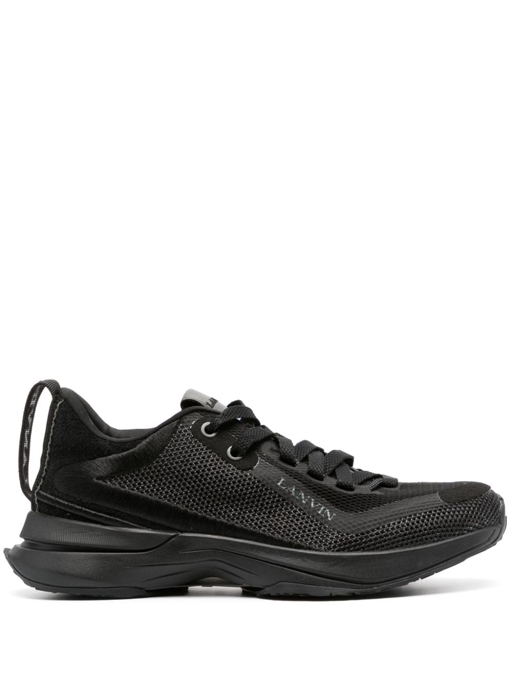 Lanvin logo-detail mesh sneakers - Black von Lanvin