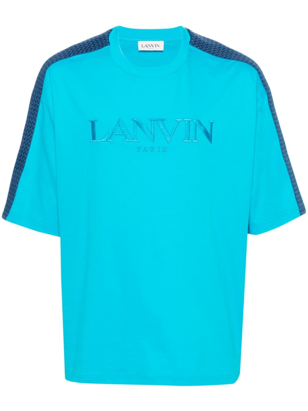 Lanvin logo-embroidered T-shirt - Blue von Lanvin