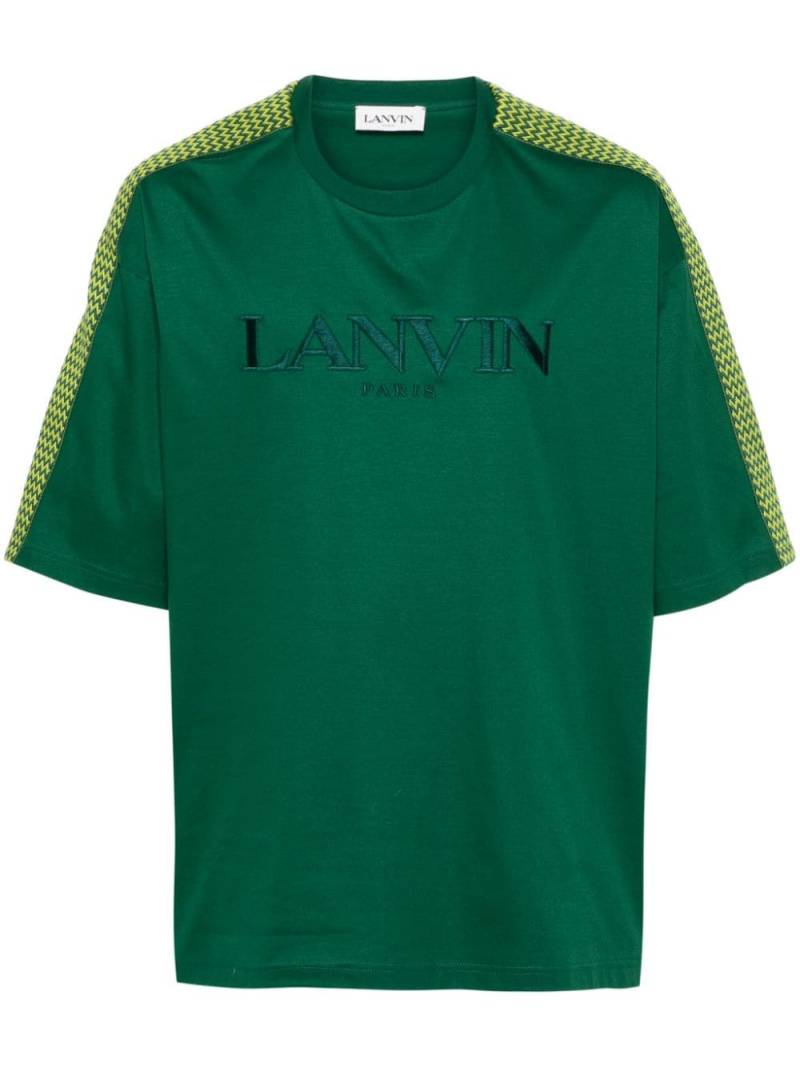 Lanvin logo-embroidered T-shirt - Green von Lanvin