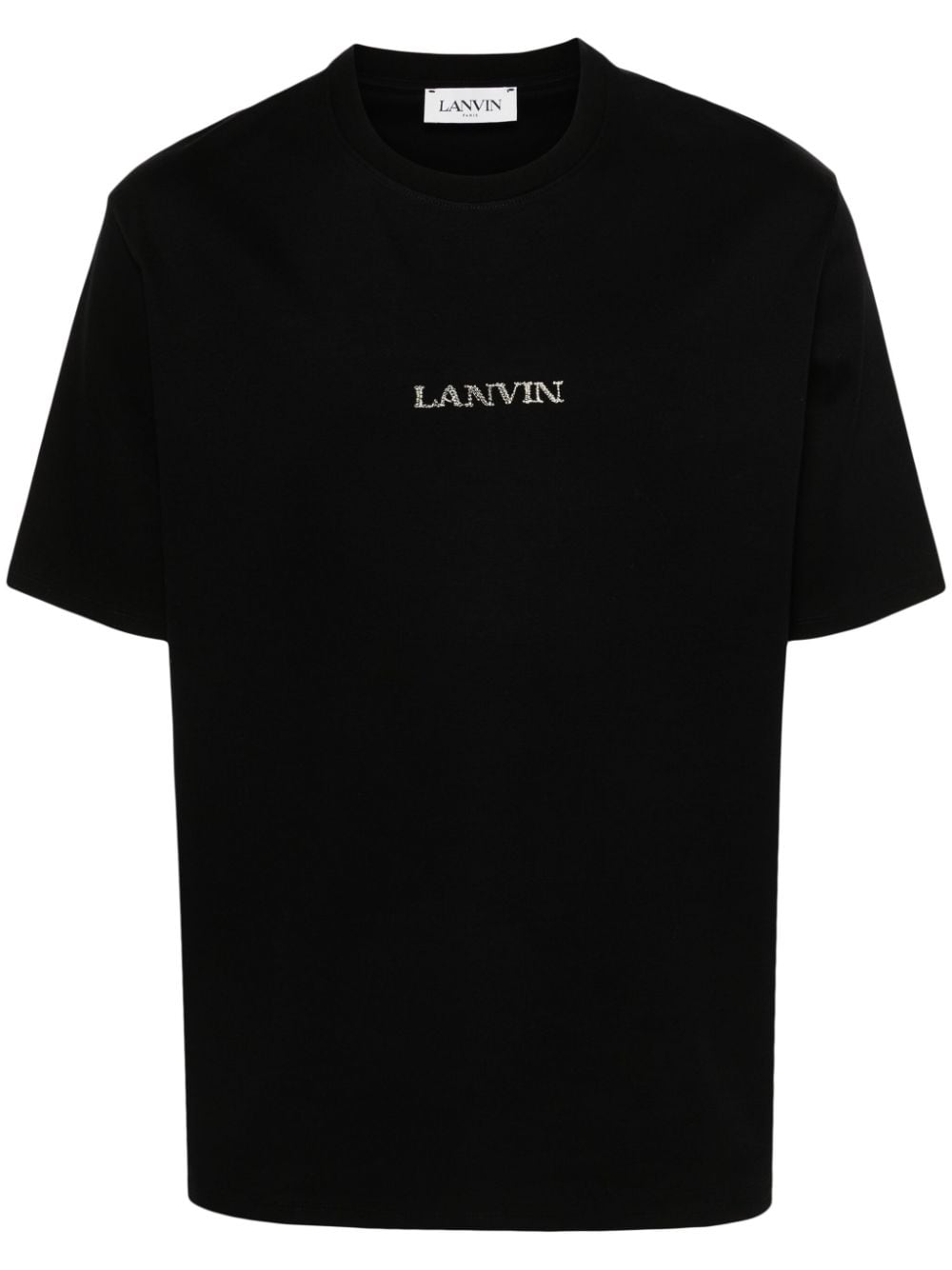 Lanvin logo-embroidered cotton T-shirt - Black von Lanvin