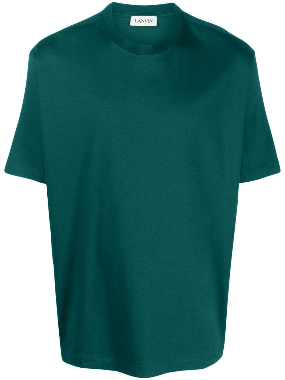 Lanvin logo-embroidered cotton T-shirt - Green von Lanvin