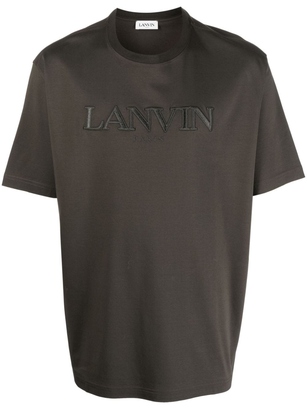 Lanvin logo-embroidered cotton T-shirt - Green von Lanvin
