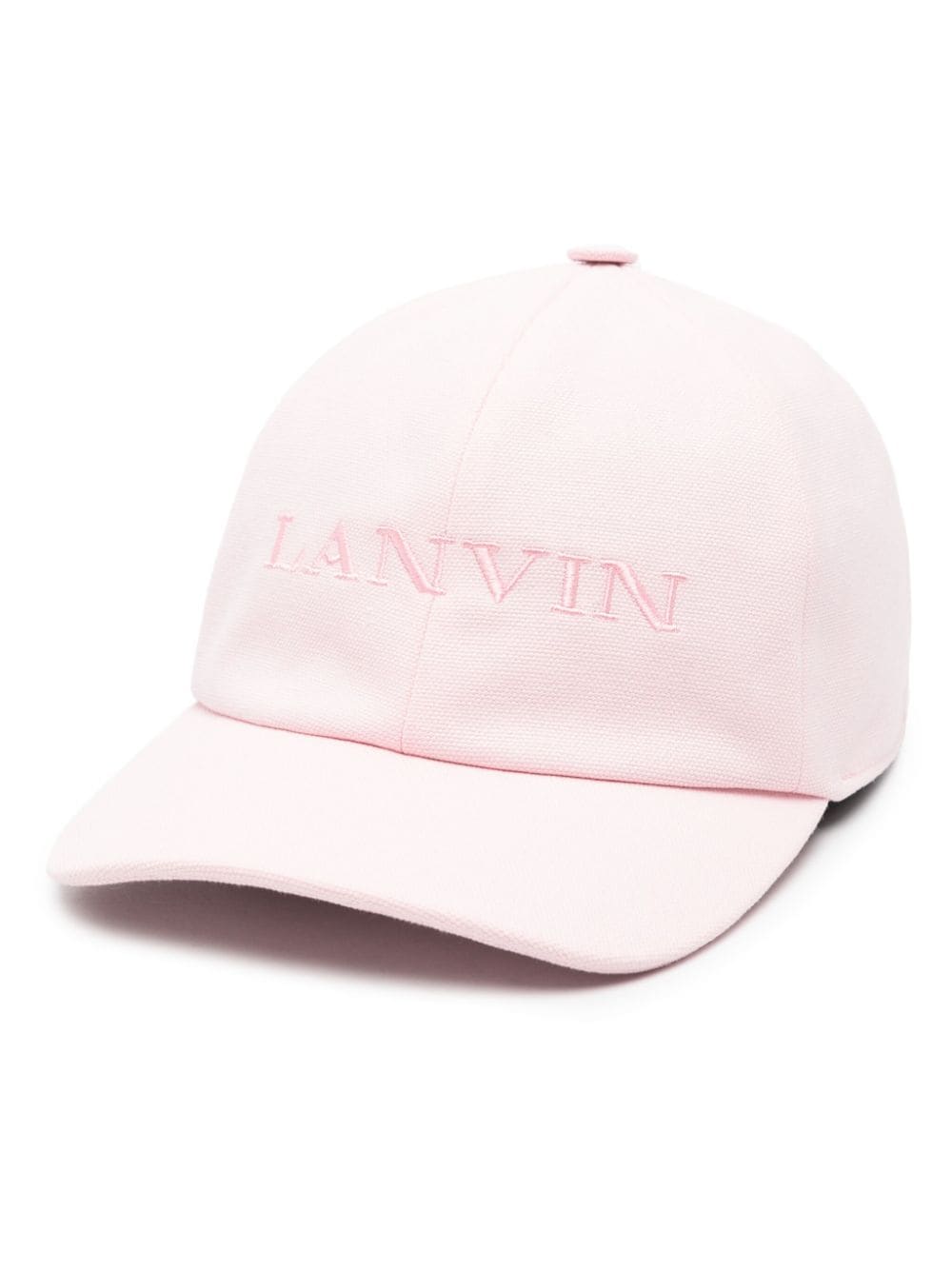 Lanvin logo-embroidered cotton cap - Pink von Lanvin