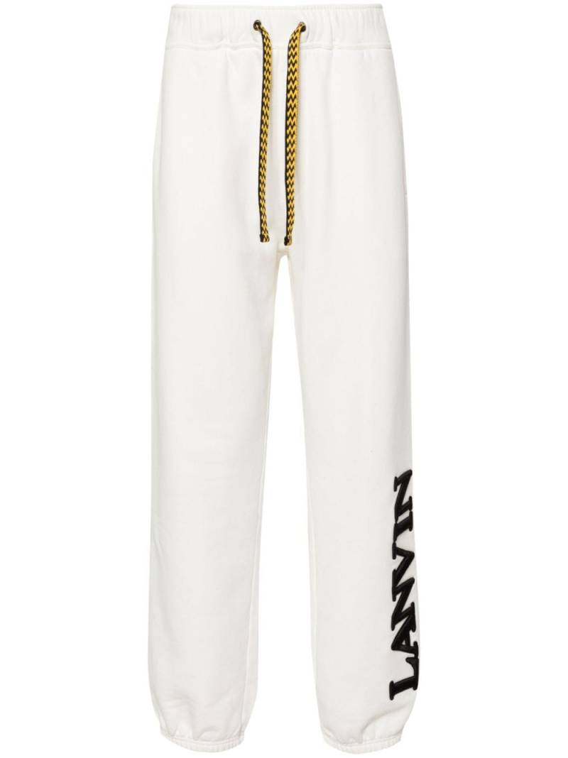 Lanvin x Future logo-embroidered track trousers - White von Lanvin