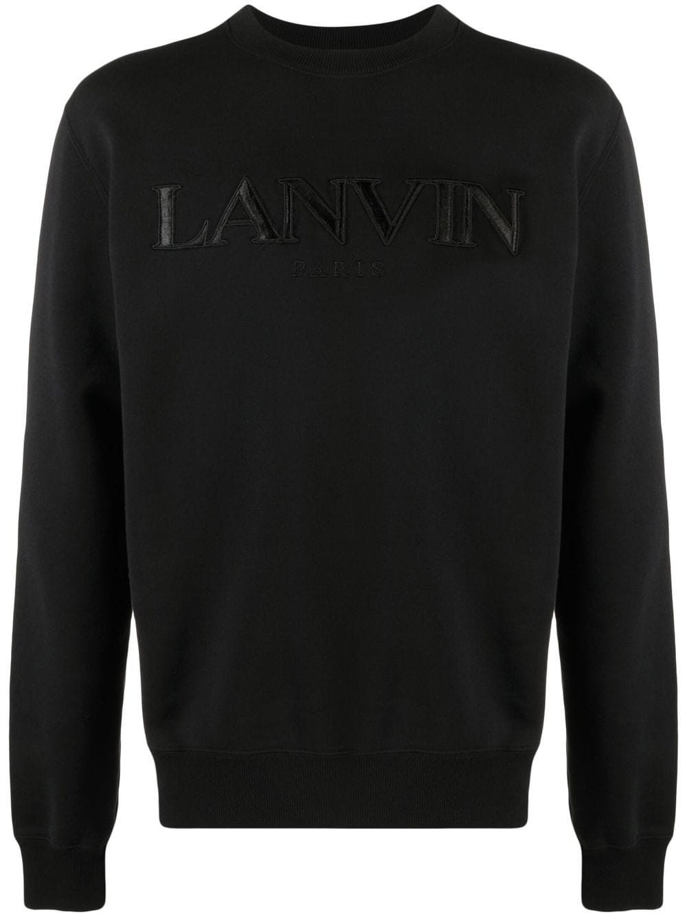 Lanvin logo-embroidered sweatshirt - Black von Lanvin