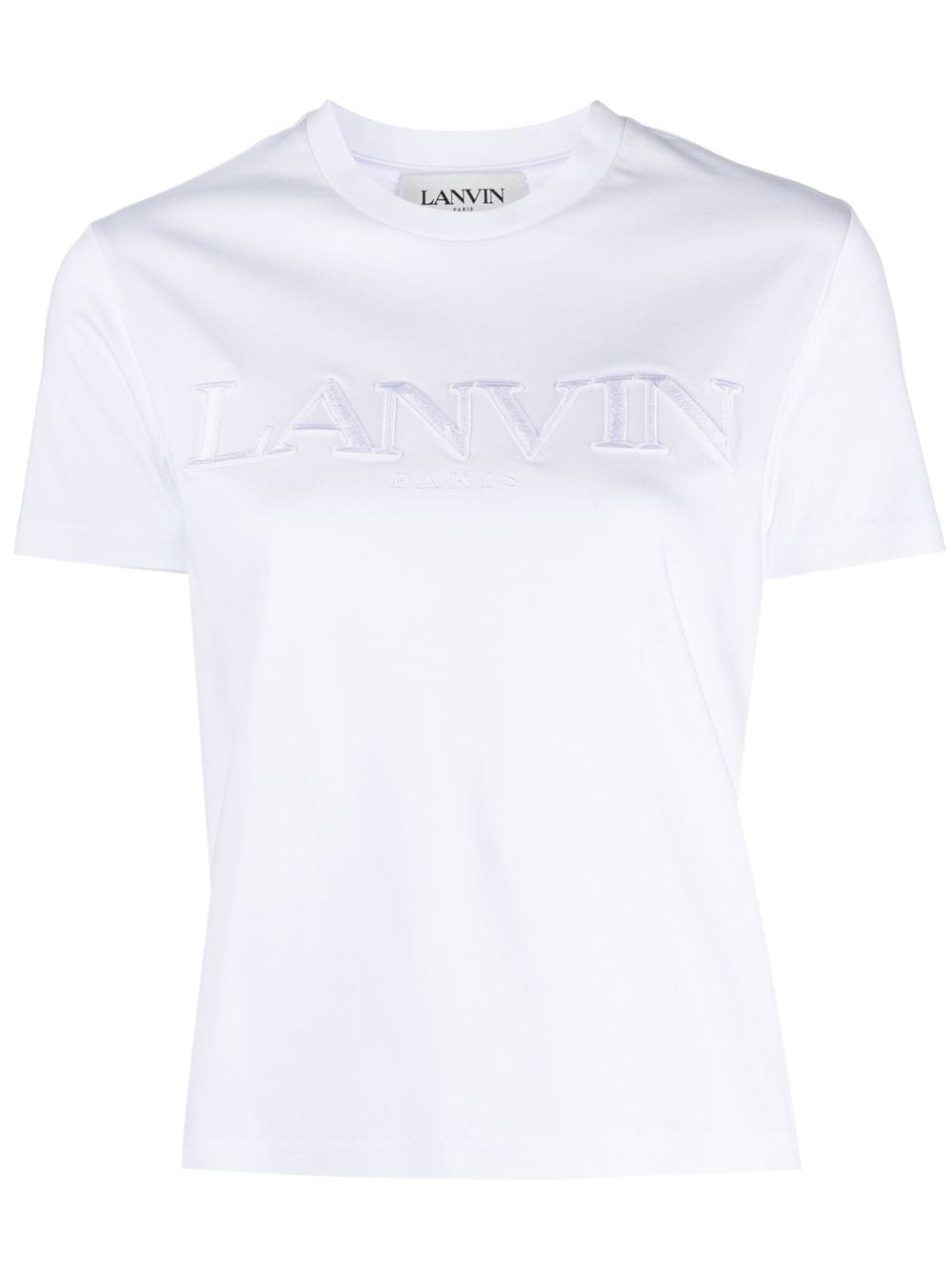 Lanvin logo-lettering cotton T-shirt - White von Lanvin