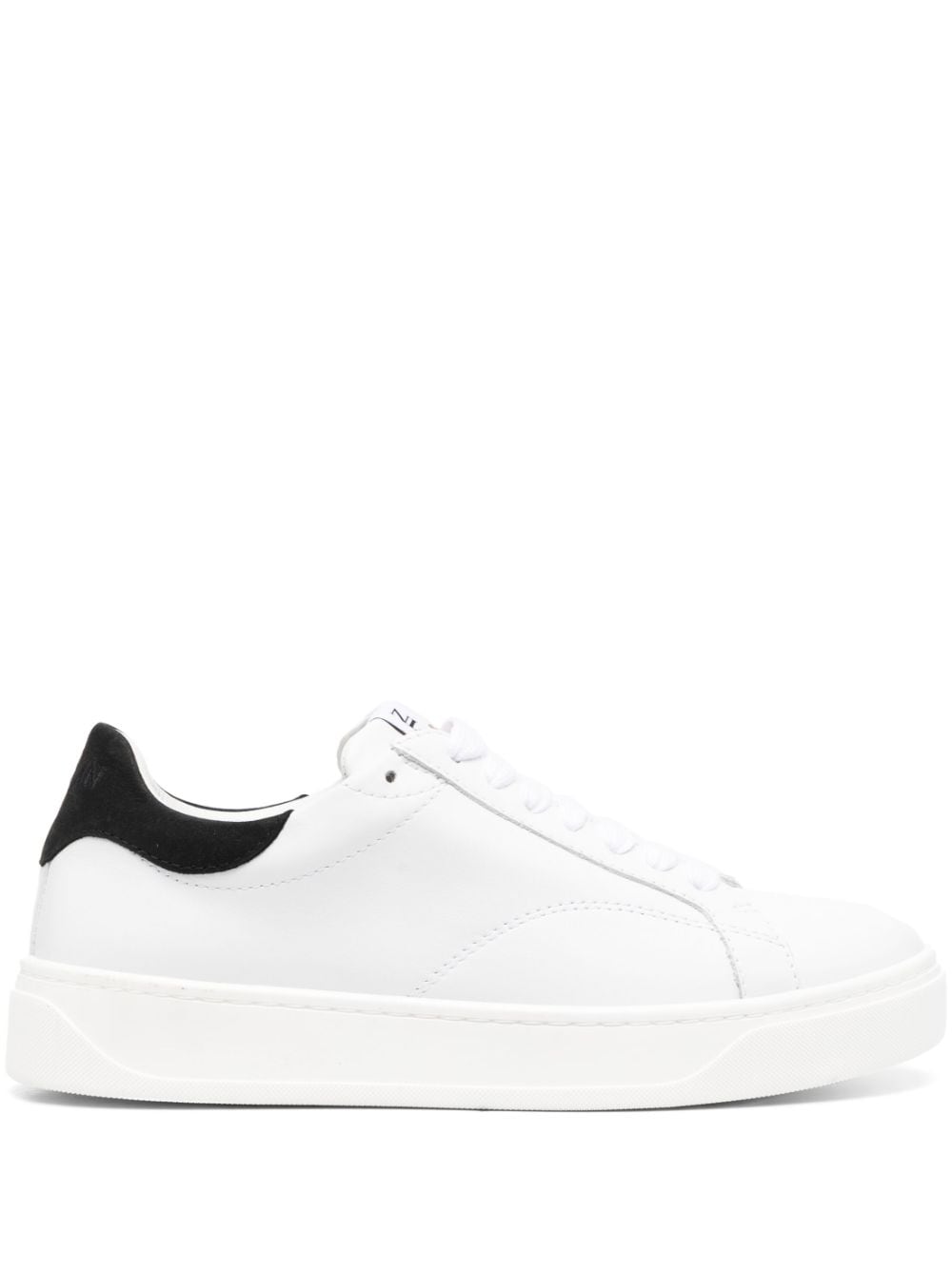 Lanvin logo-patch lace-up sneakers - White von Lanvin