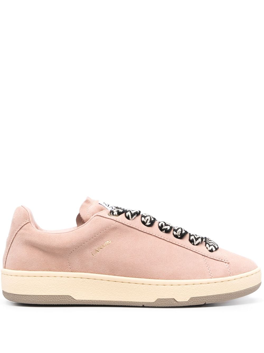 Lanvin logo-patch low-top sneakers - Pink von Lanvin