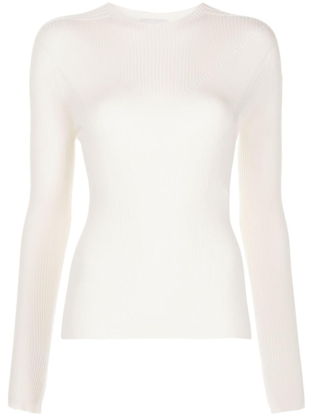 Lanvin long-sleeve knitted top - White von Lanvin