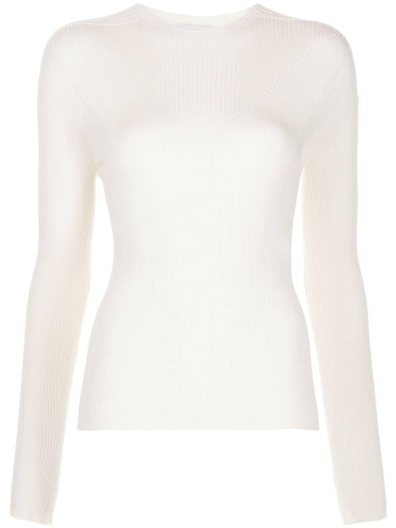 Lanvin long-sleeve knitted top - White von Lanvin