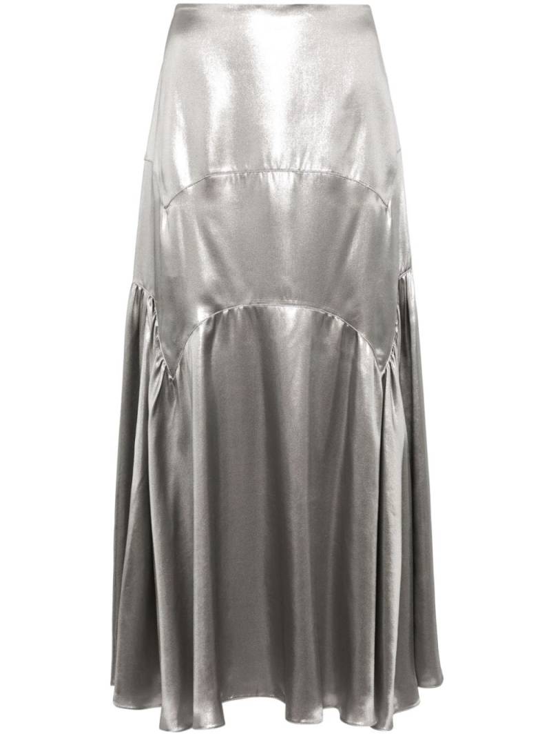 Lanvin metallic long skirt - Silver von Lanvin