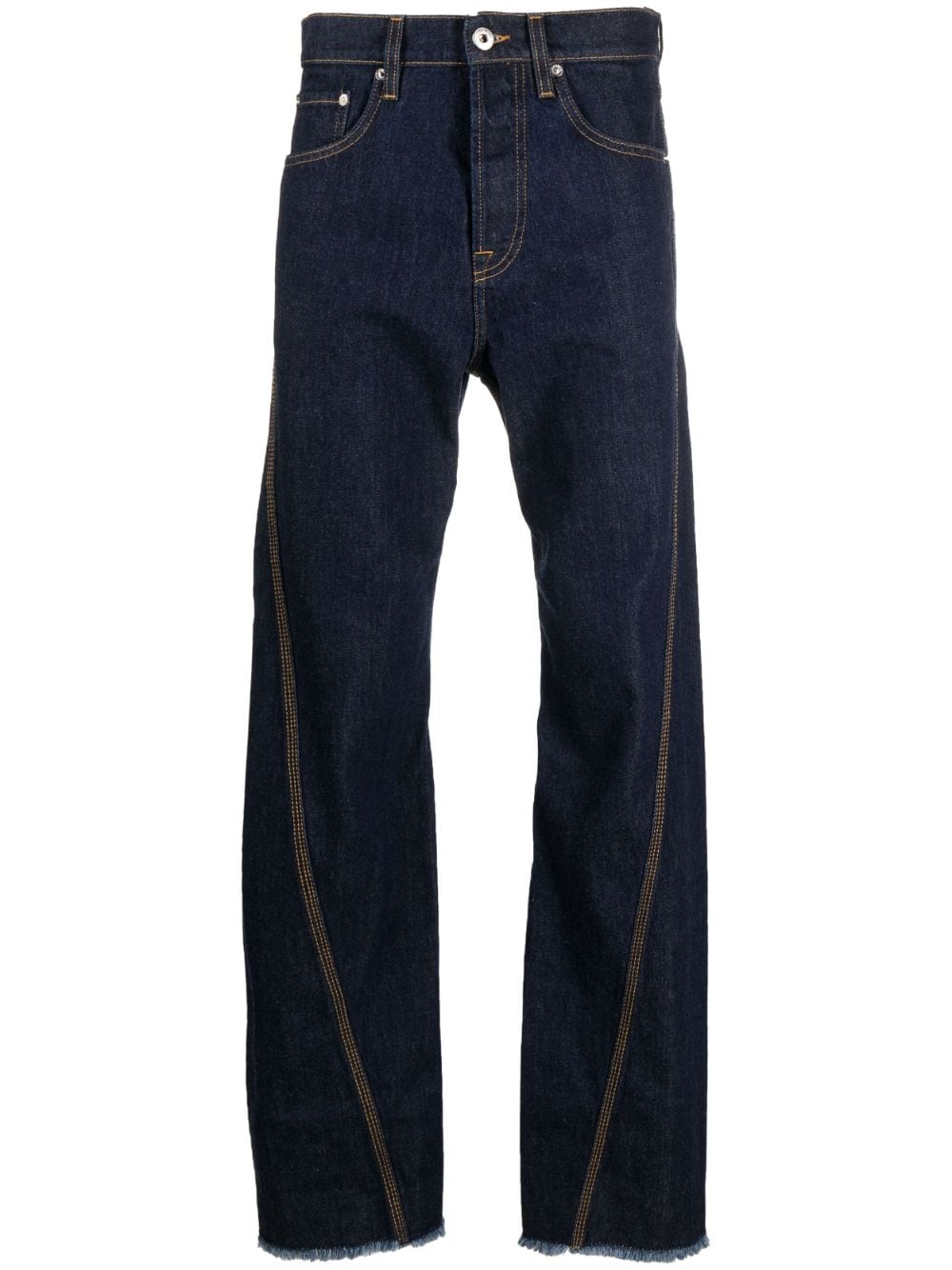 Lanvin mid-rise straight-leg cotton jeans - Blue von Lanvin