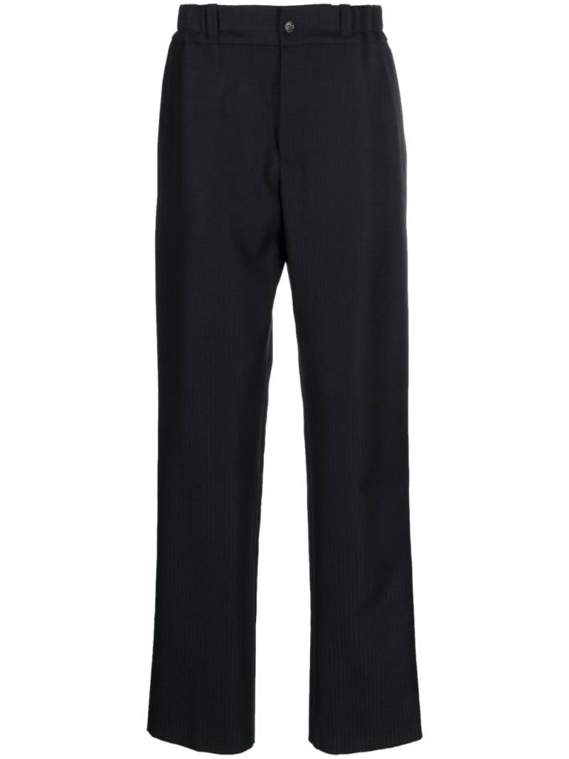 Lanvin monogram cotton straight trousers - Blue von Lanvin