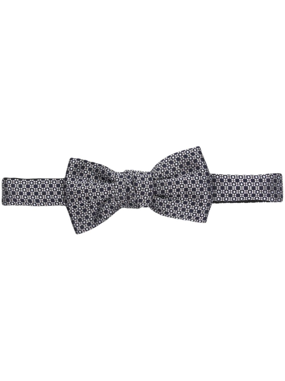 Lanvin patterned-jacquard silk bow - Blue von Lanvin