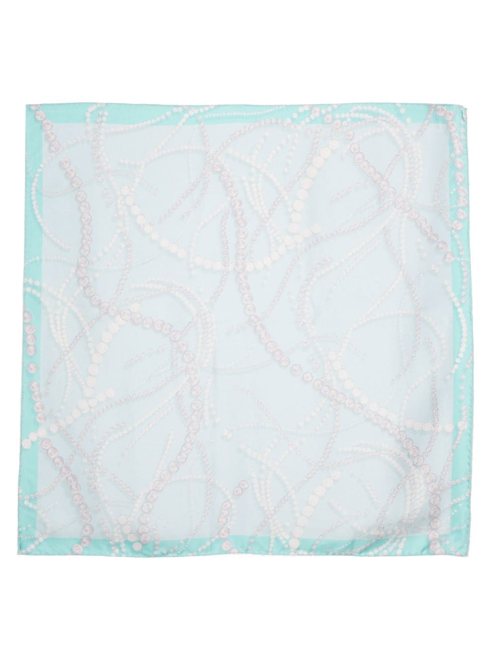Lanvin pearl-print silk scarf - Blue von Lanvin