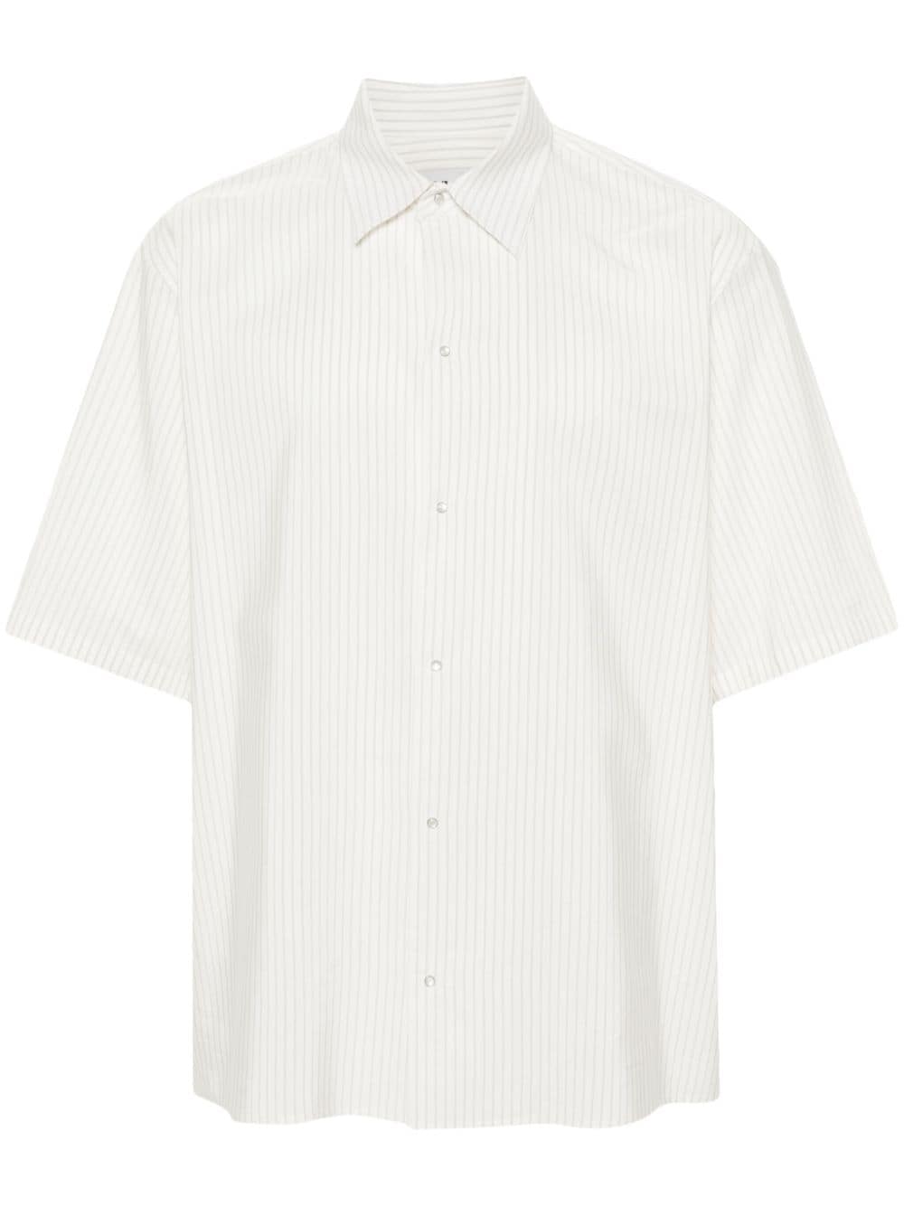 Lanvin pinstriped silk-blend shirt - White von Lanvin
