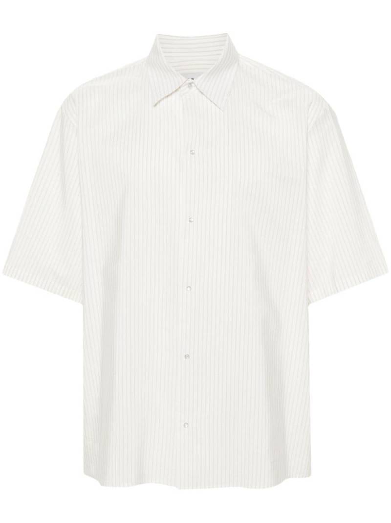 Lanvin pinstriped silk-blend shirt - White von Lanvin