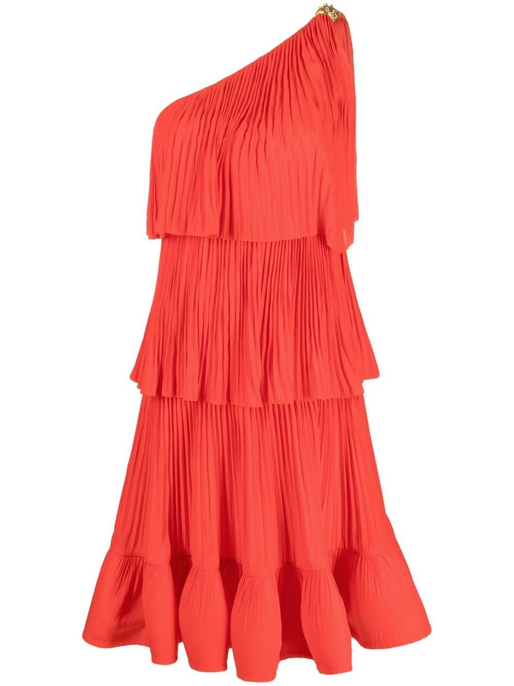 Lanvin pleated one-shoulder dress - Red von Lanvin