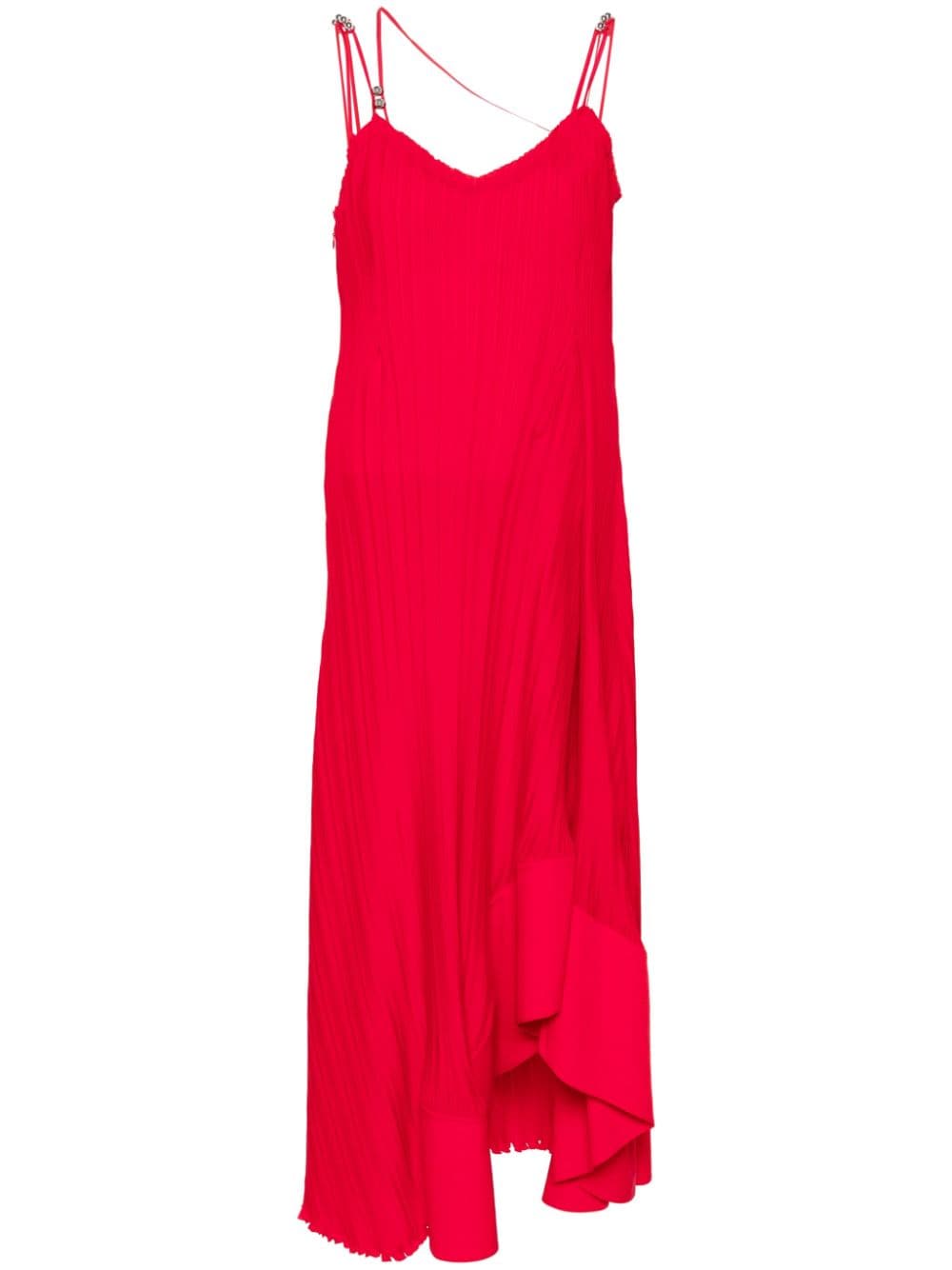 Lanvin plissé-effect dress - Red von Lanvin