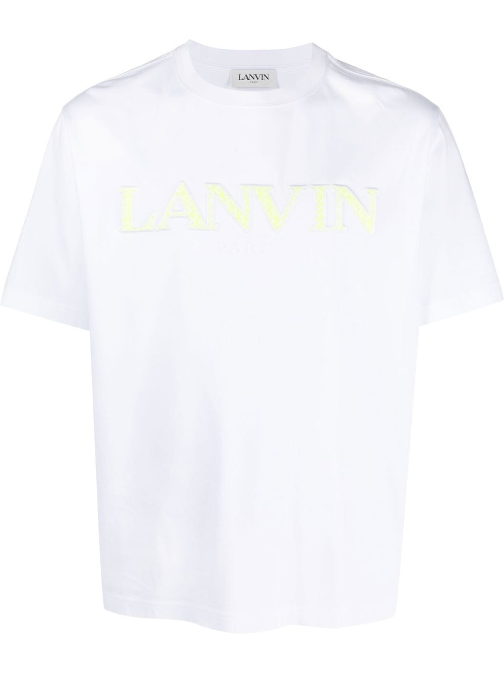 Lanvin raised-logo cotton T-shirt - White von Lanvin