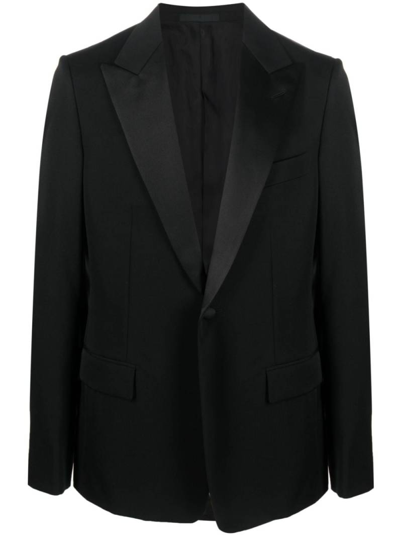 Lanvin single-breasted wool tuxedo jacket - Black von Lanvin