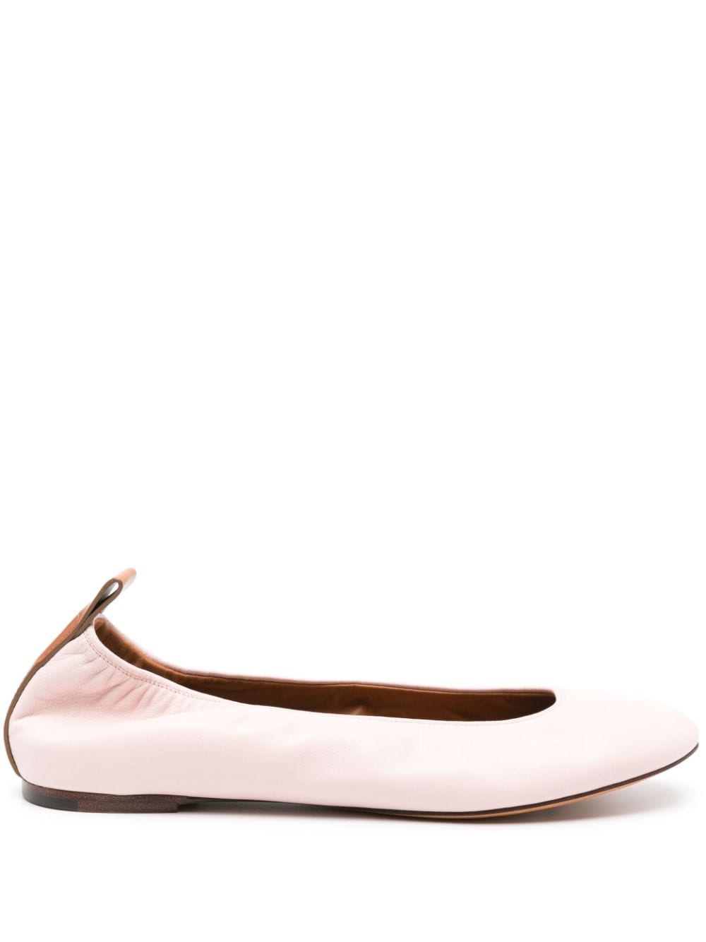 Lanvin slip-on leather ballerina shoes - Pink von Lanvin