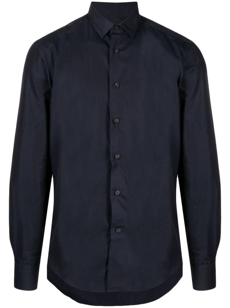Lanvin spread-collar cotton shirt - Blue von Lanvin