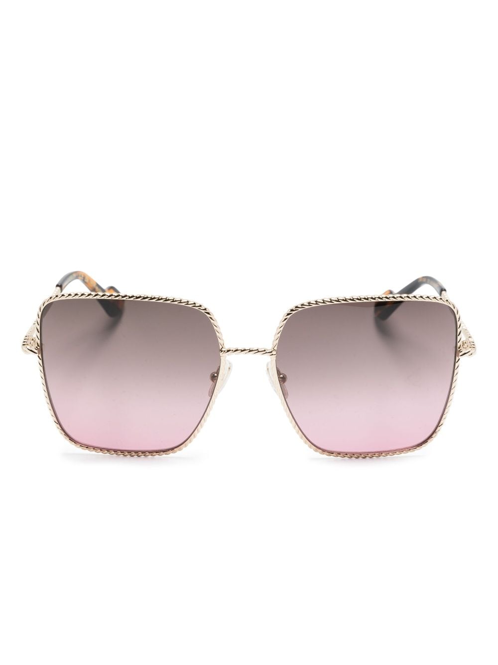Lanvin Twist square-frame sunglasses - Gold von Lanvin