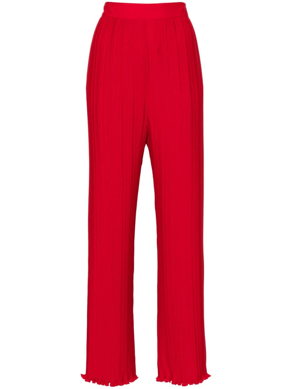 Lanvin straight-leg pleated trousers - Red von Lanvin